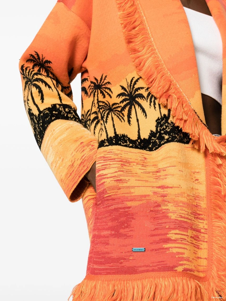 Cheap Women sunset-print Keralda Alanui cardigan 0327